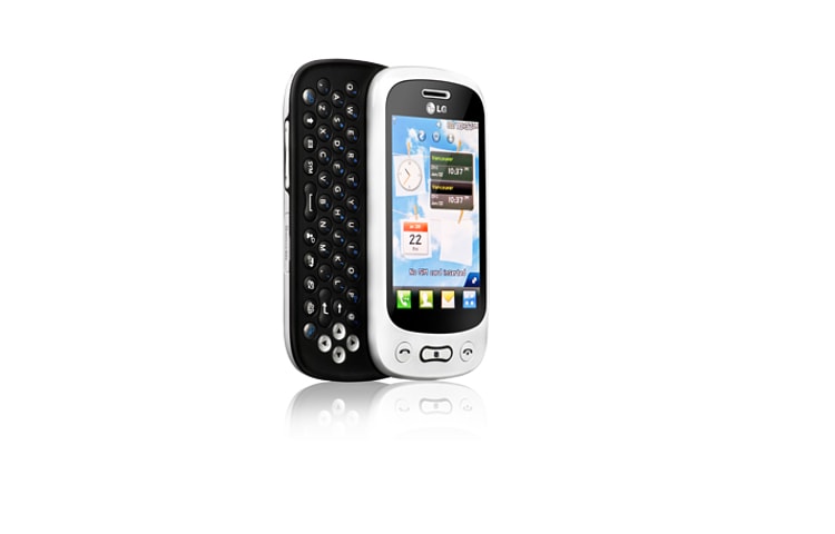 LG Neon2 | QWERTY keyboard with 5 hotkeys that makes it easy to access applications like instant messaging, MobileMail and social networks, GT350