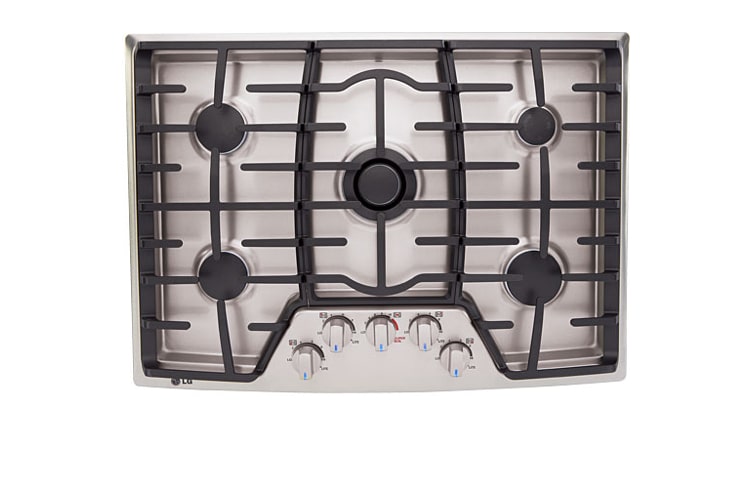 LG 36 inch Gas Cooktop with professional look of Stainless Steel, LCG3691ST