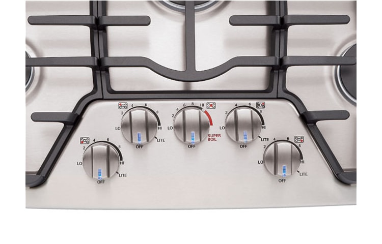 LG 36 inch Gas Cooktop with professional look of Stainless Steel, LCG3691ST