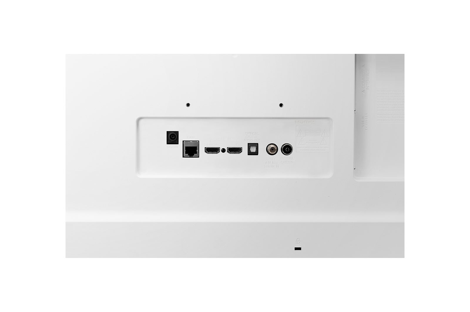 close-up view of ports