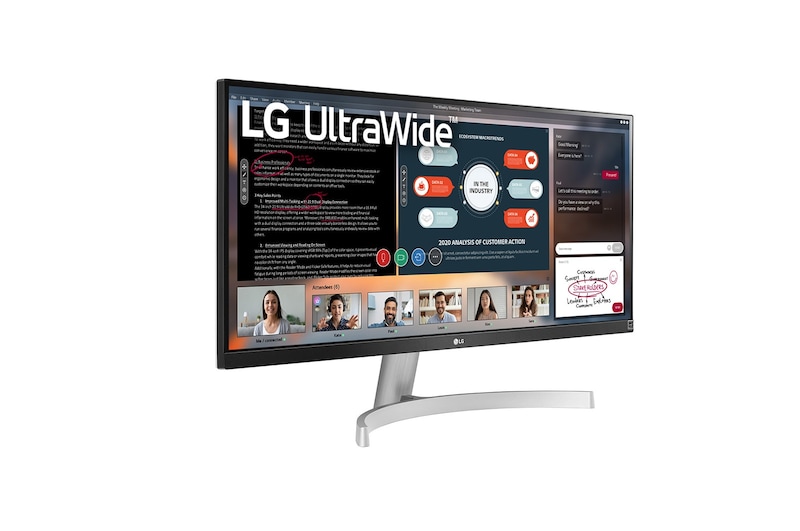 LG 29" UltraWide™ Full HD (2560x1080) HDR IPS Monitor, 29WN600-W
