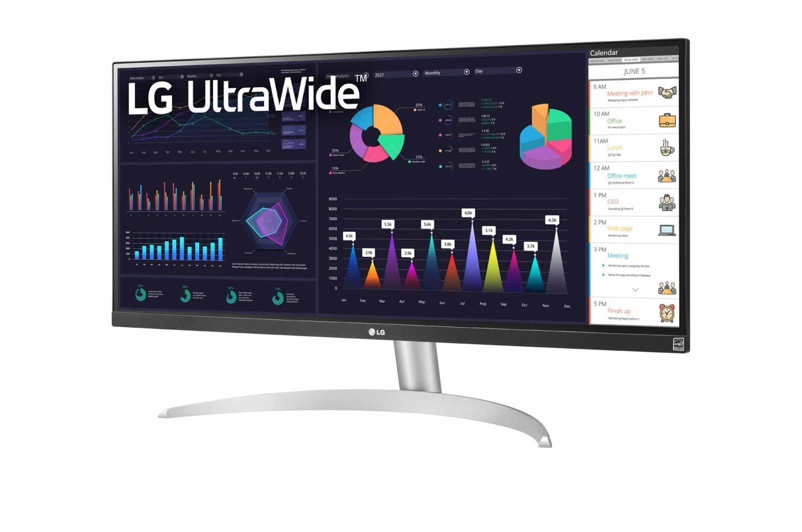 LG 29" 21:9 UltraWide™ Full HD IPS Monitor with AMD FreeSync™ , 29WQ50T-B