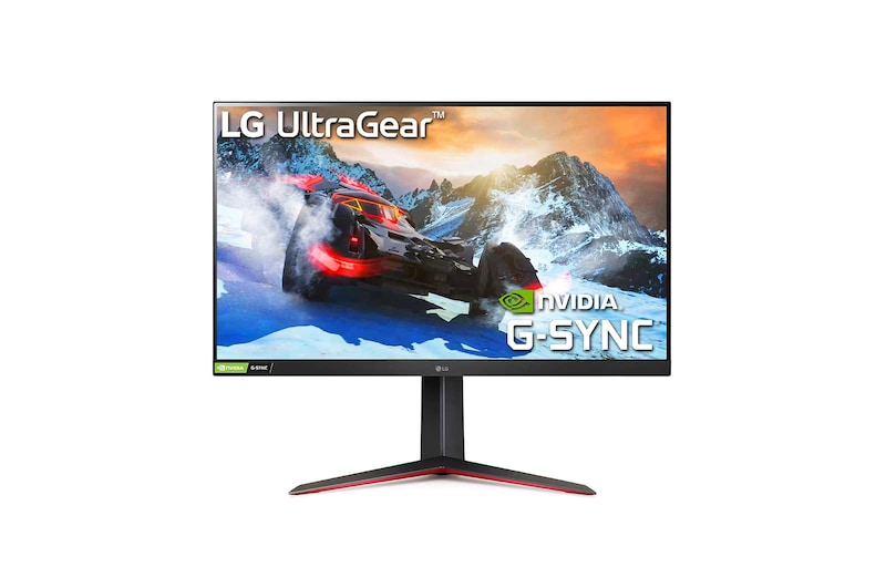 LG 32'' UltraGear QHD 165Hz HDR10 Monitor with NVIDIA G-SYNC Compatibility and AMD FreeSync Premium, 32GN63T-B