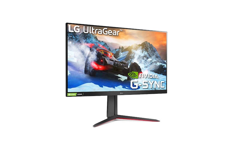 LG 32'' UltraGear QHD 165Hz HDR10 Monitor with NVIDIA G-SYNC Compatibility and AMD FreeSync Premium, 32GN63T-B