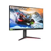 LG 32'' UltraGear QHD 165Hz HDR10 Monitor with NVIDIA G-SYNC Compatibility and AMD FreeSync Premium, 32GN63T-B