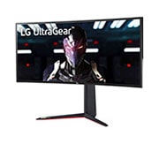 LG 34" 21:9 UltraGear™ Nano IPS 1ms (GtG) Curved Gaming Monitor, 34GN850-B