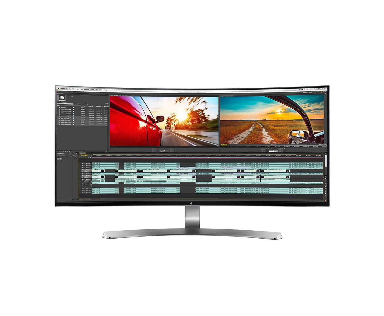 LG Professional Screen Real-Estate 21:9 Curved UltraWide™ QHD IPS Monitor, 34UC98-W