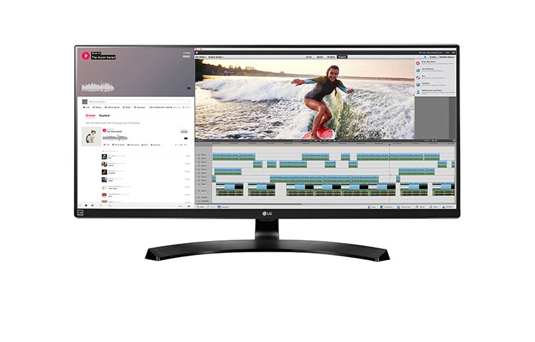 LG Professional Screen Real-Estate 21:9 UltraWide™ QHD IPS Monitor, 34UM88-P