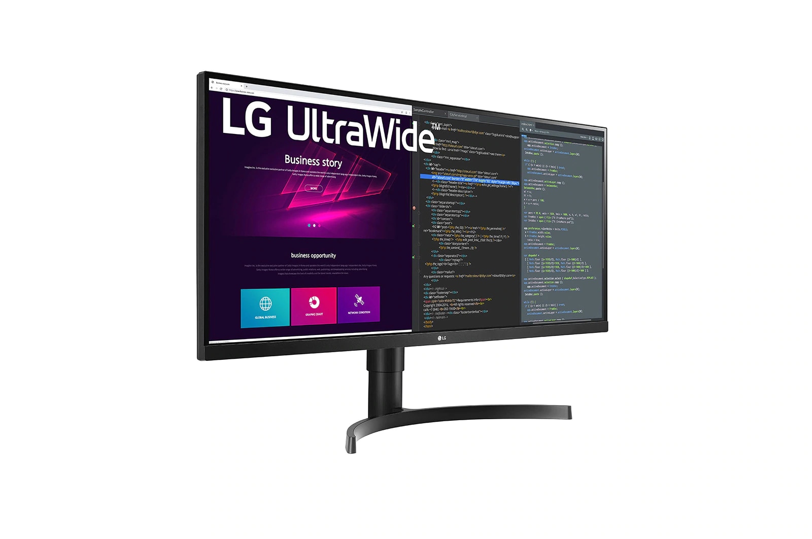 LG 34" UltraWide™ QHD (3440 x 1440) IPS Monitor, 34WN750-B