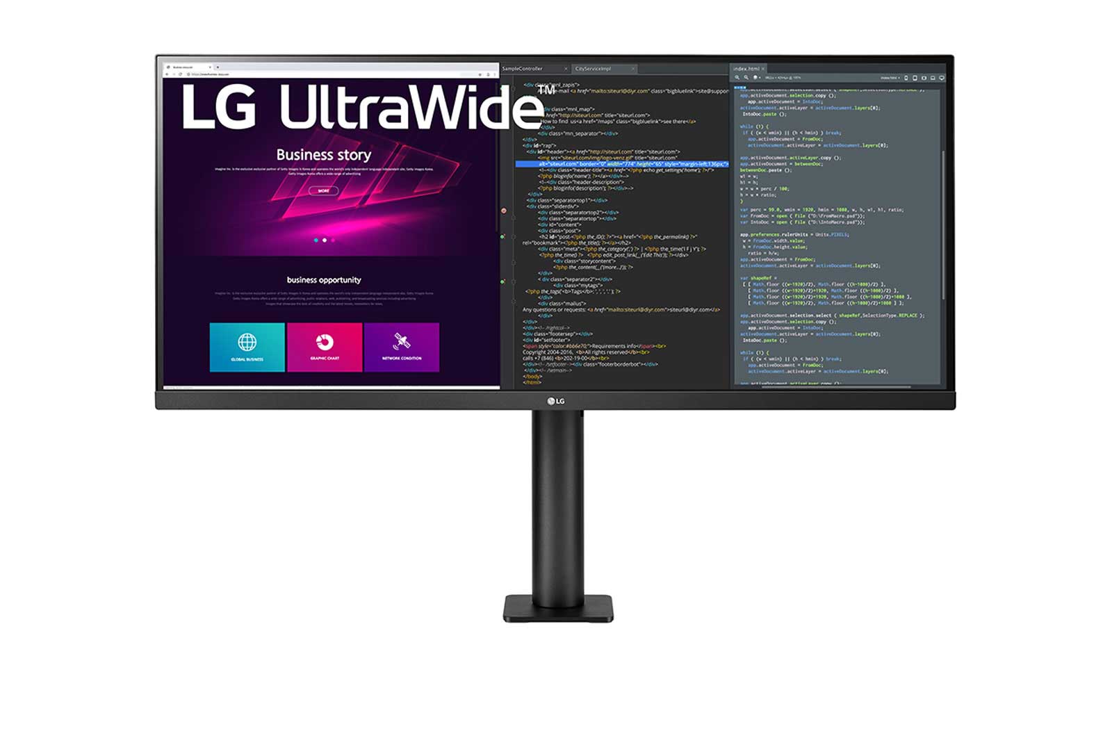 LG UltraWide™ QHD IPS HDR Monitor Ergo, 34WN780-B