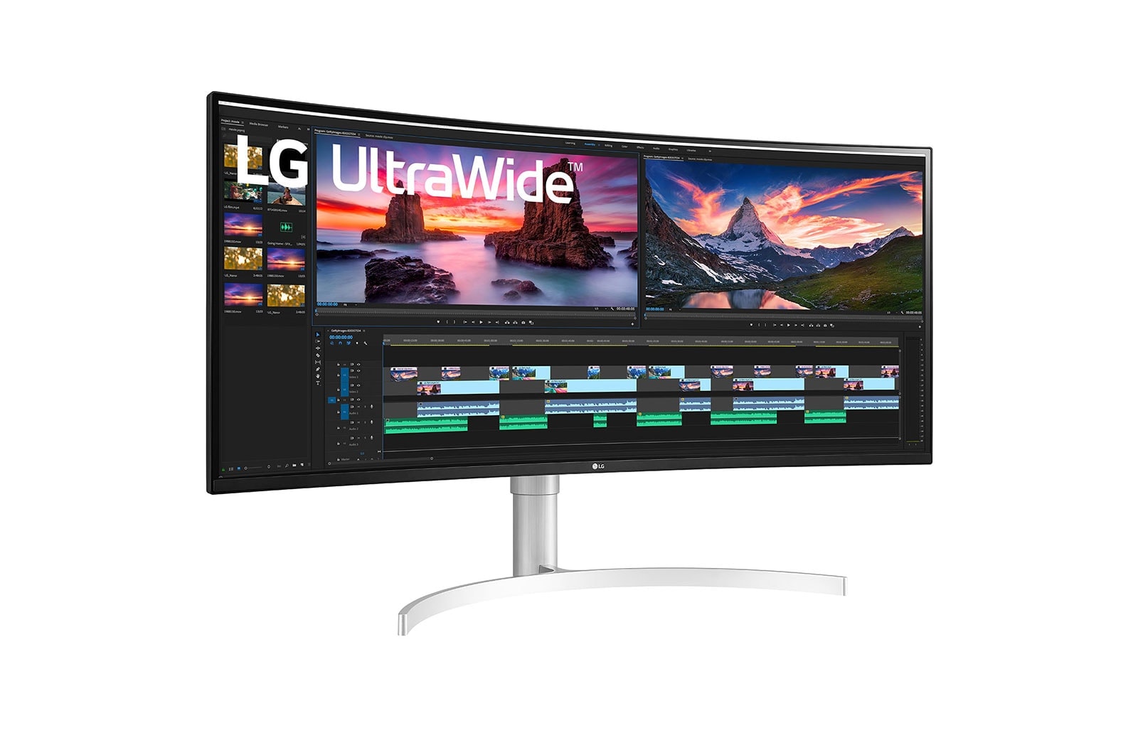 LG 38WN95C-W 38 inch UltraWide QHD+ IPS Curved Monitor NVIDIA G-SYNC™ Compatibility, 38WN95C-W