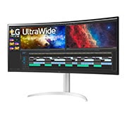 LG 37.5" 21:9 Curved UltraWide™ QHD+ (3840x1600) Monitor, 38WP85C-W