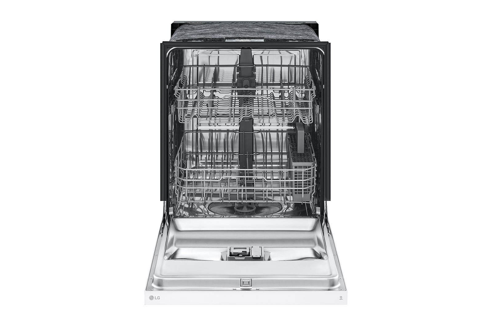 LG 24" Stainless Tub & Dynamic Dry™ 52 dB, Front Control, White, LG Dishwasher, LDFC2423W