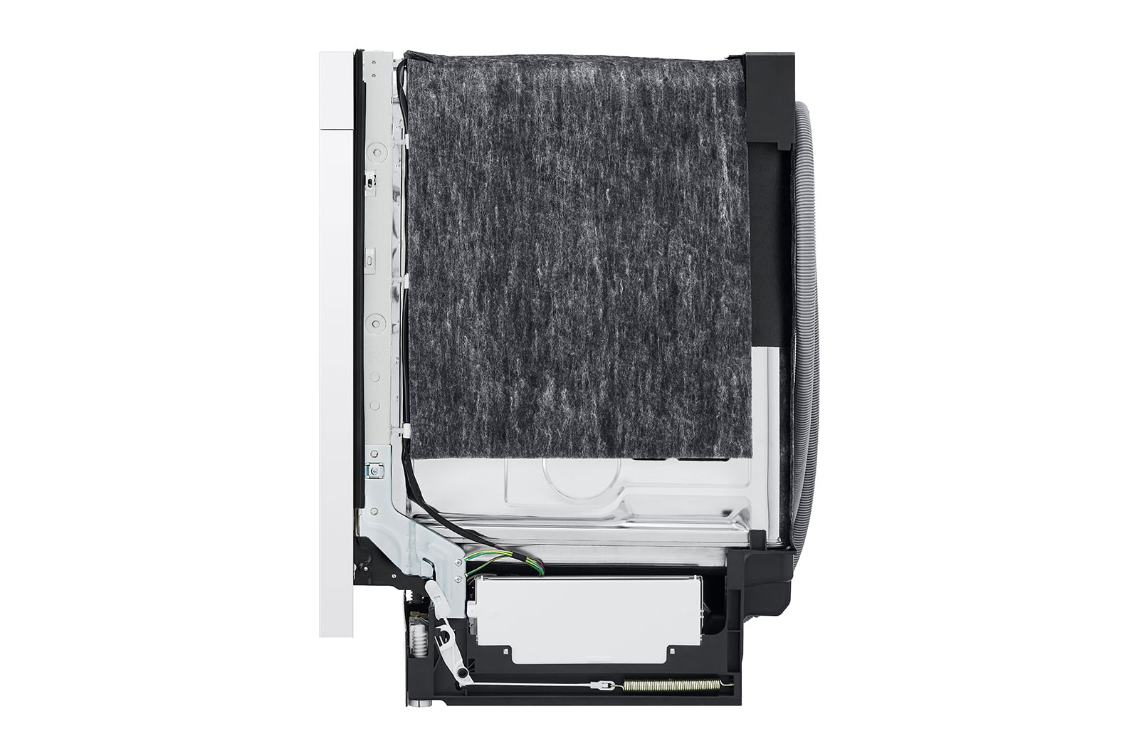 LG 24" Stainless Tub & Dynamic Dry™ 52 dB, Front Control, White, LG Dishwasher, LDFC2423W