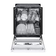 LG 24" Stainless Tub & Dynamic Dry™ 52 dB, Front Control, White, LG Dishwasher, LDFC2423W