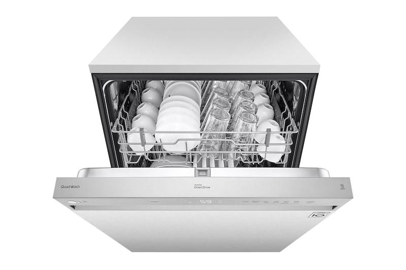 LG 24" QuadWash® & Dynamic Dry™ 50 dB, Front Control, Stainless, LG Dishwasher, LDFN3432T