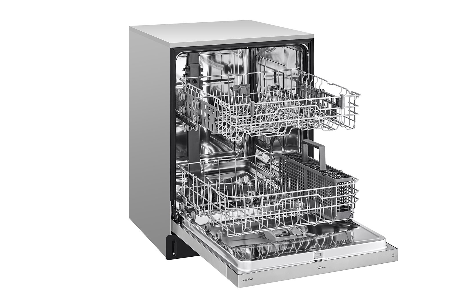 LG 24" QuadWash® & Dynamic Dry™ 50 dB, Front Control, Stainless, LG Dishwasher, LDFN3432T