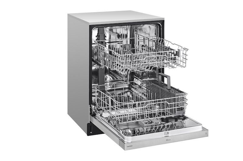 LG 24" QuadWash® & Dynamic Dry™ 50 dB, Front Control, Stainless, LG Dishwasher, LDFN3432T