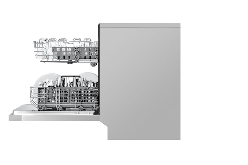 LG 24" QuadWash® & Dynamic Dry™ 50 dB, Front Control, Stainless, LG Dishwasher, LDFN3432T