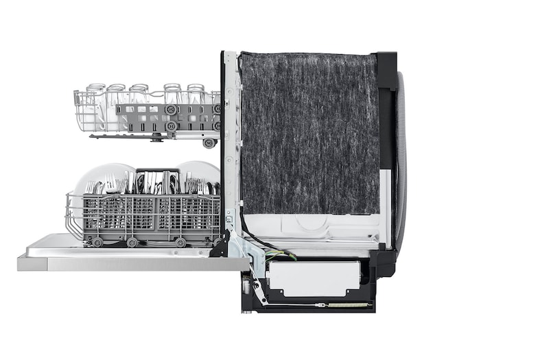LG 24" QuadWash® & Dynamic Dry™ 50 dB, Front Control, Stainless, LG Dishwasher, LDFN3432T