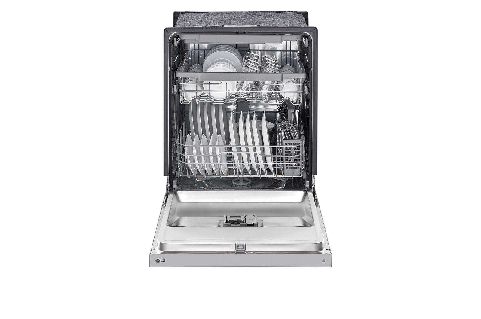 LG 24" QuadWash® & Dynamic Dry™ 48 dB, Front Control, Stainless, LG Dishwasher, LDFN4542S