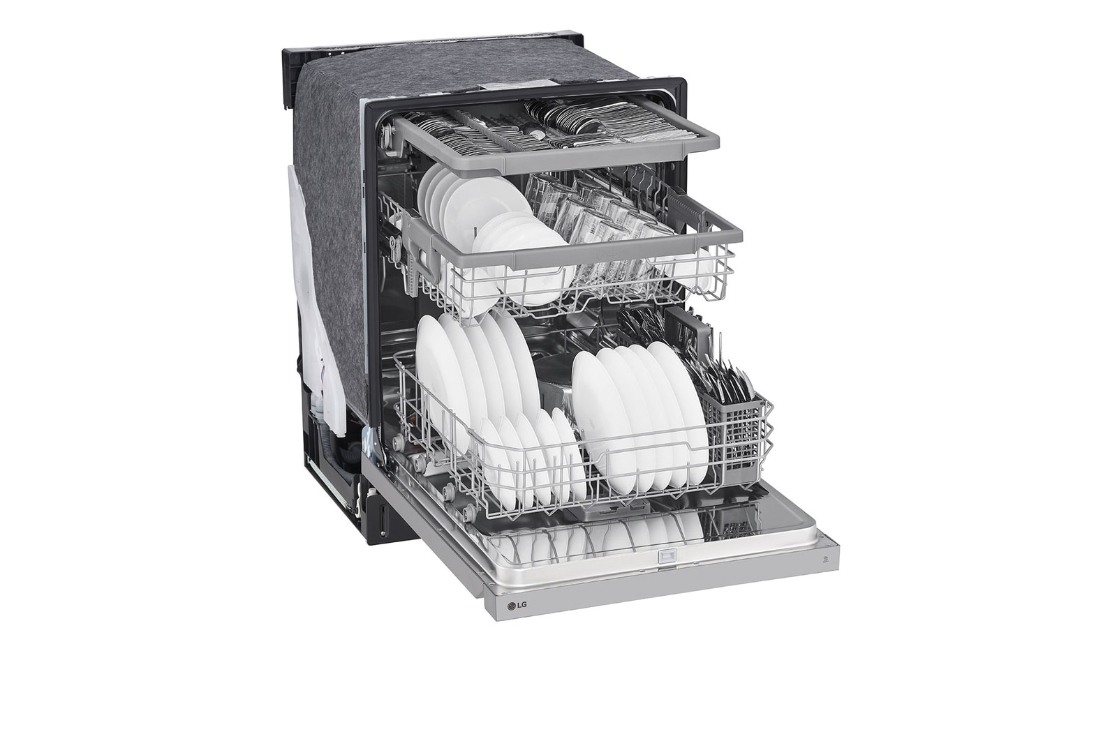 LG Front Control Dishwasher with QuadWash® and EasyRack® Plus, LDFN4542S