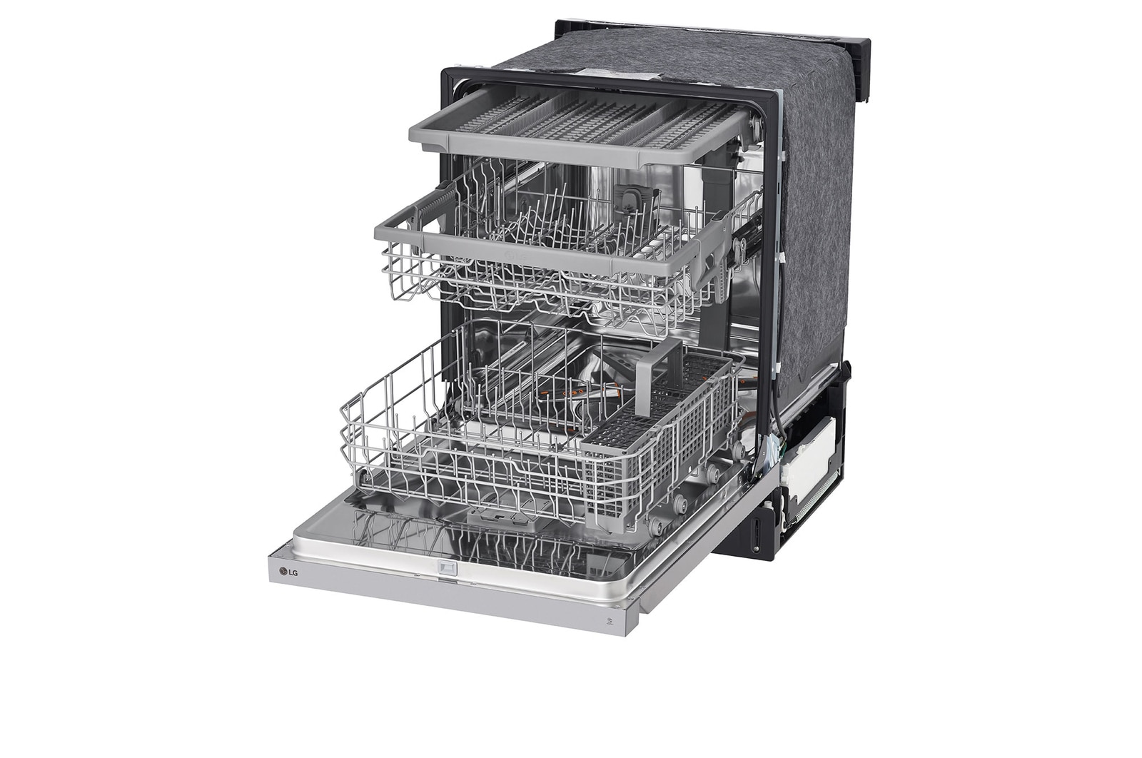 LG Front Control Dishwasher with QuadWash® and EasyRack® Plus, LDFN4542S