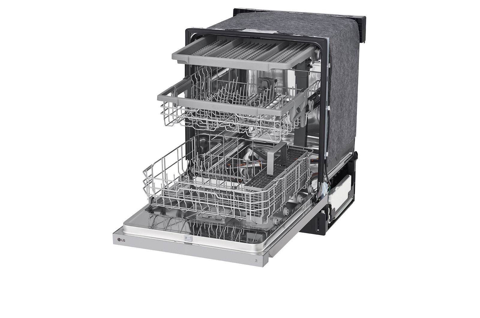 LG 24" QuadWash® & Dynamic Dry™ 48 dB, Front Control, Stainless, LG Dishwasher, LDFN4542S