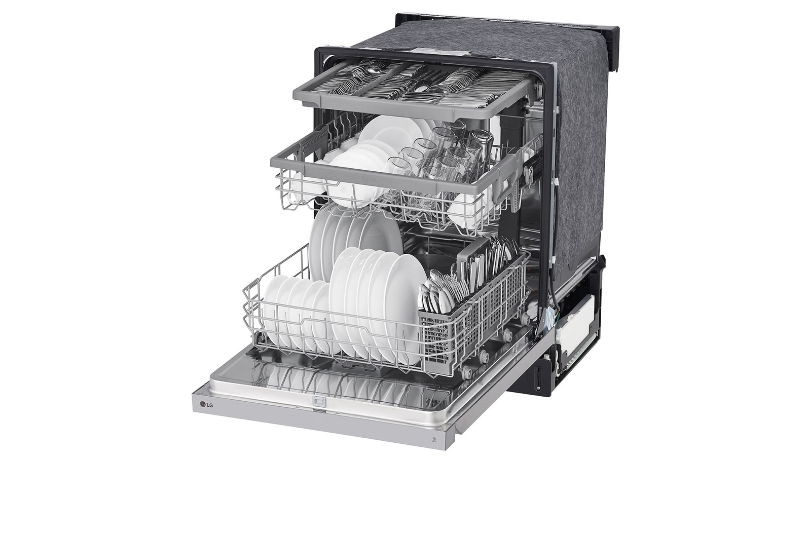 LG Front Control Dishwasher with QuadWash® and EasyRack® Plus, LDFN4542S