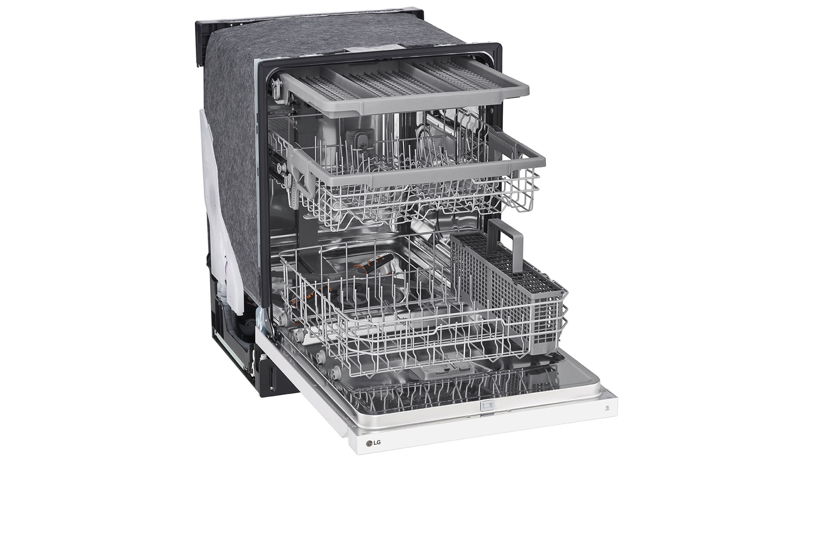 LG Front Control Dishwasher with QuadWash® and EasyRack® Plus, LDFN4542W