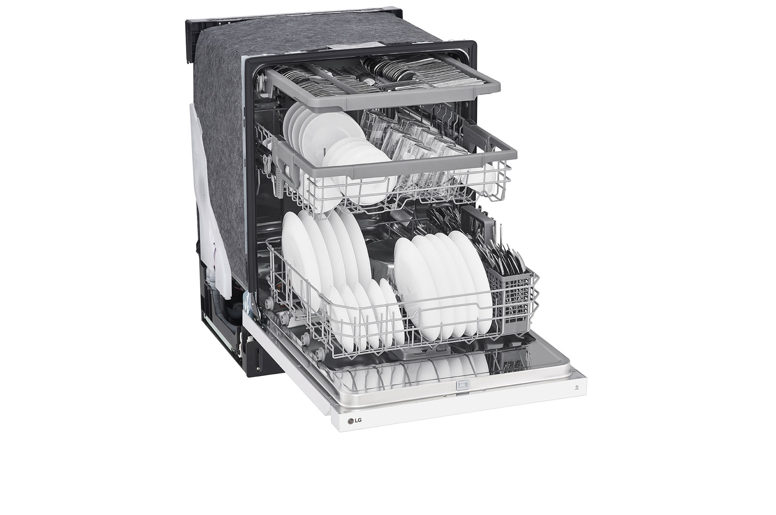 LG Front Control Dishwasher with QuadWash® and EasyRack® Plus, LDFN4542W