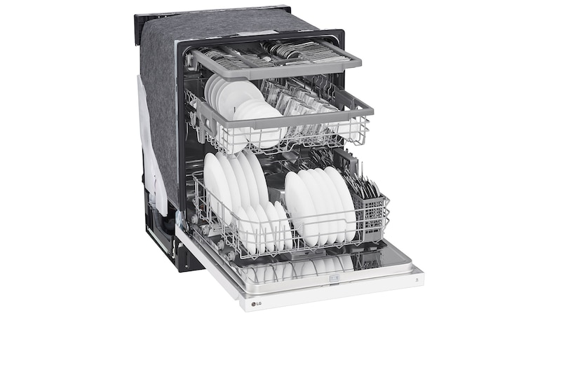 LG Front Control Dishwasher with QuadWash® and EasyRack® Plus, LDFN4542W