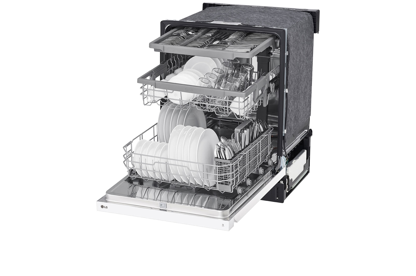 LG Front Control Dishwasher with QuadWash® and EasyRack® Plus, LDFN4542W