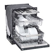 LG Matte Black Top Control Dishwasher with TrueSteam®, QuadWash® and 3rd Rack, LDP6810BM