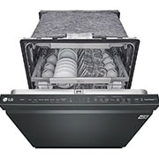 LG Matte Black Top Control Dishwasher with TrueSteam®, QuadWash® and 3rd Rack, LDP6810BM