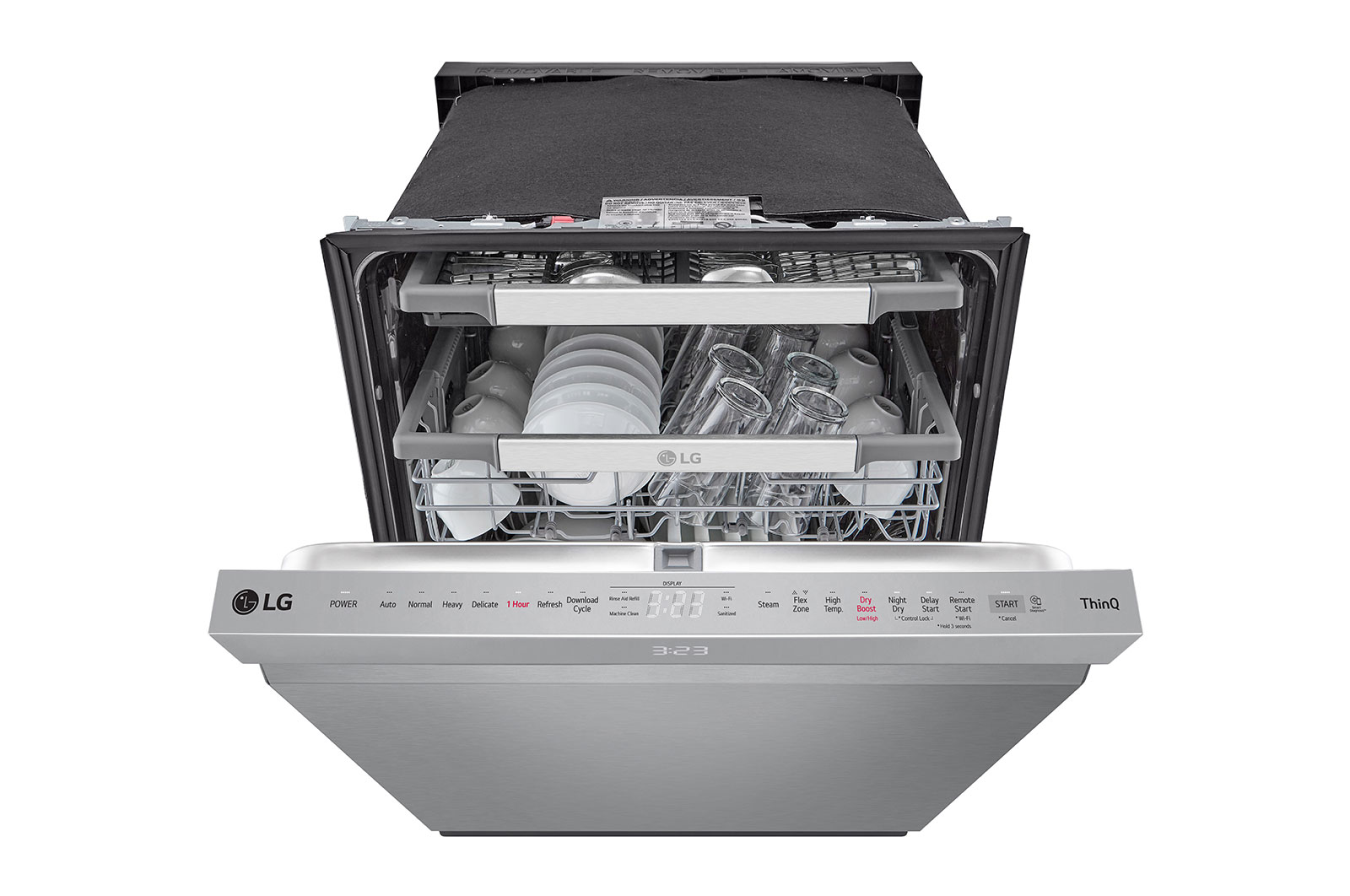 LG Smart Top Control Dishwasher with 1-Hour Wash & Dry, QuadWash Pro™, TrueSteam® and Dynamic Heat Dry™, LDPH7972S