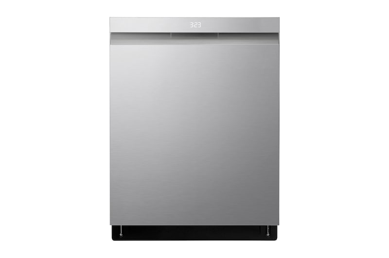 Front view of 24" QuadWash® & Dynamic Dry™ 44 dB, Top Control, Stainless, LG Dishwasher - LDPM6762S | LG Canada