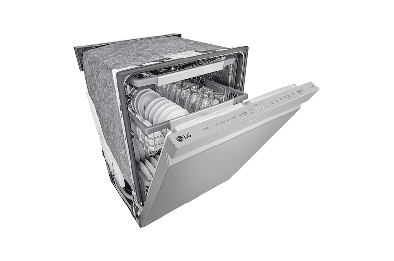 LG 24" QuadWash® & Dynamic Dry™ 44 dB, Top Control, Stainless, LG Dishwasher, LDPM6762S