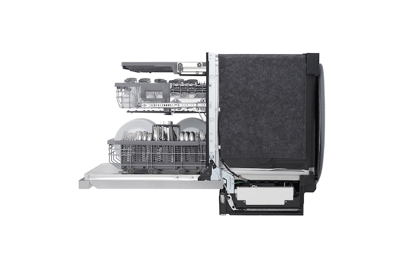 LG 24" QuadWash® & Dynamic Dry™ 44 dB, Top Control, Stainless, LG Dishwasher, LDPM6762S