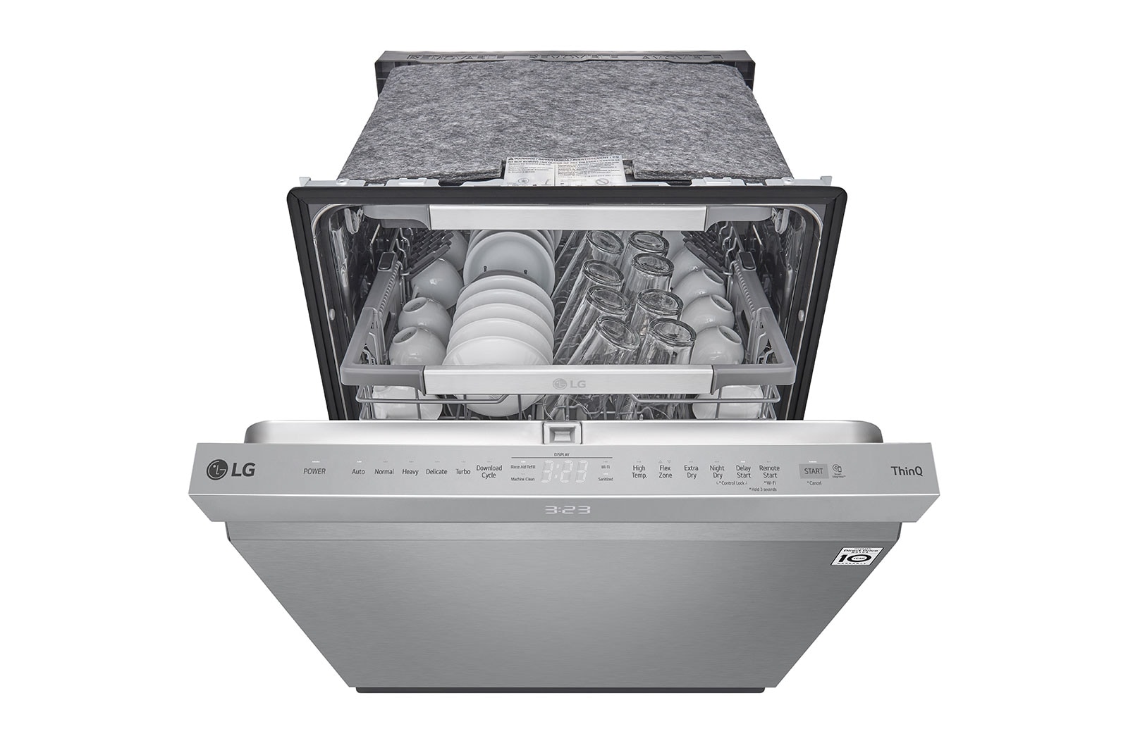 LG Smart Top Control Dishwasher with QuadWash Pro™, and Dynamic Dry™, LDPM6762S