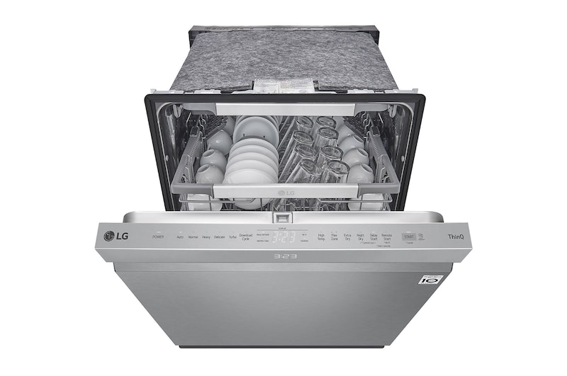 LG 24" QuadWash® & Dynamic Dry™ 44 dB, Top Control, Stainless, LG Dishwasher, LDPM6762S