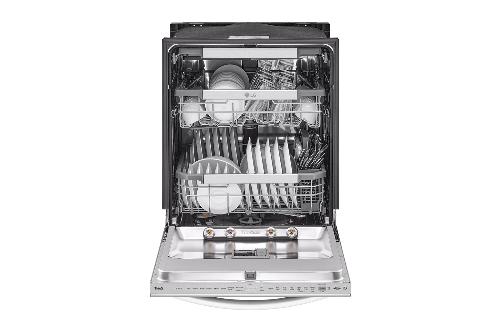 LG Smart Top Control Dishwasher with 1-Hour Wash & Dry, QuadWash Pro®, TrueSteam®, and Dynamic Heat Dry™, LDTH7972S