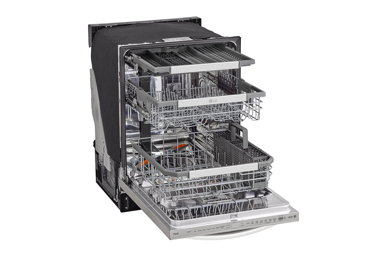 LG Smart Top Control Dishwasher with 1-Hour Wash & Dry, QuadWash Pro®, TrueSteam®, and Dynamic Heat Dry™, LDTH7972S