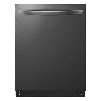 Front view of 24" TrueSteam®, QuadWash® & Dynamic Dry™ 46 dB, Top Control, Black Stainless, LG Dishwasher - LDTS5552D | LG Canada