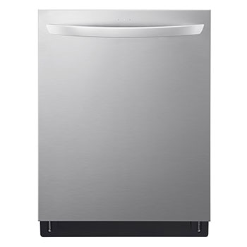Front view of 24" TrueSteam®, QuadWash® & Dynamic Dry™ 46 dB, Top Control, Stainless, LG Dishwasher - LDTS5552S | LG Canada