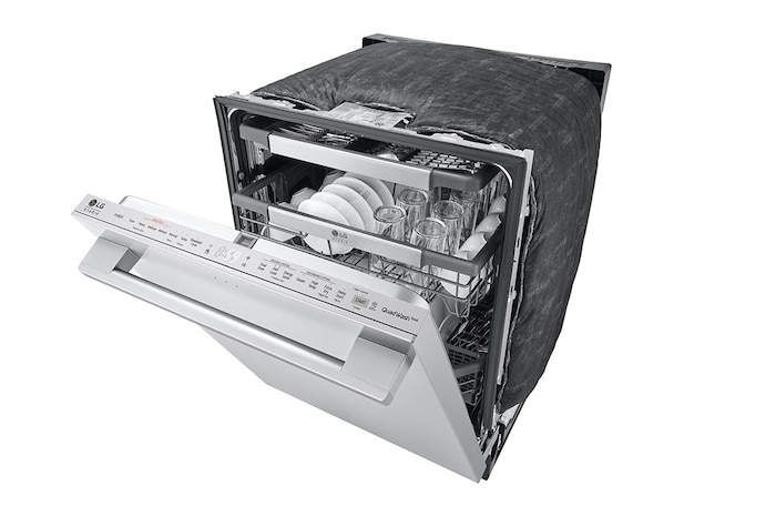 LG STUDIO Top Control Smart Dishwasher with 1-Hour Wash & Dry, QuadWash Pro™, SDWB24S3