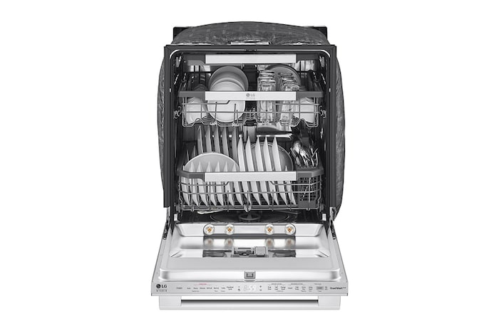 LG STUDIO Top Control Smart Dishwasher with 1-Hour Wash & Dry, QuadWash Pro™, SDWB24S3