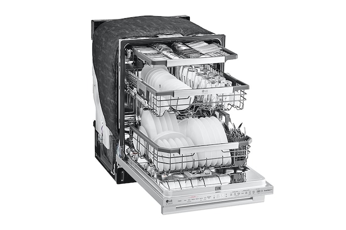 LG STUDIO Top Control Smart Dishwasher with 1-Hour Wash & Dry, QuadWash Pro™, SDWB24S3