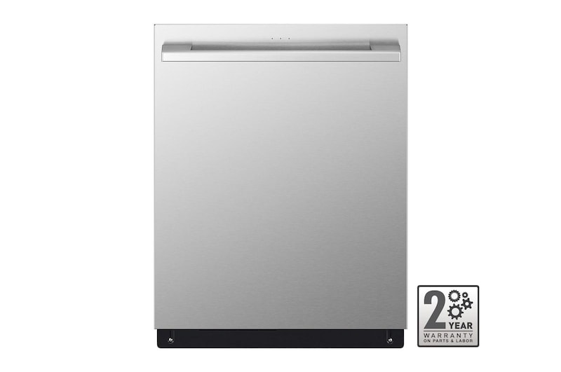 LG 24" 1-Hour Wash & Dry, TrueSteam®, QuadWash® Pro & Dynamic Dry™ 40 dB, Top Control, Stainless, LG STUDIO Dis, SDWB24S3