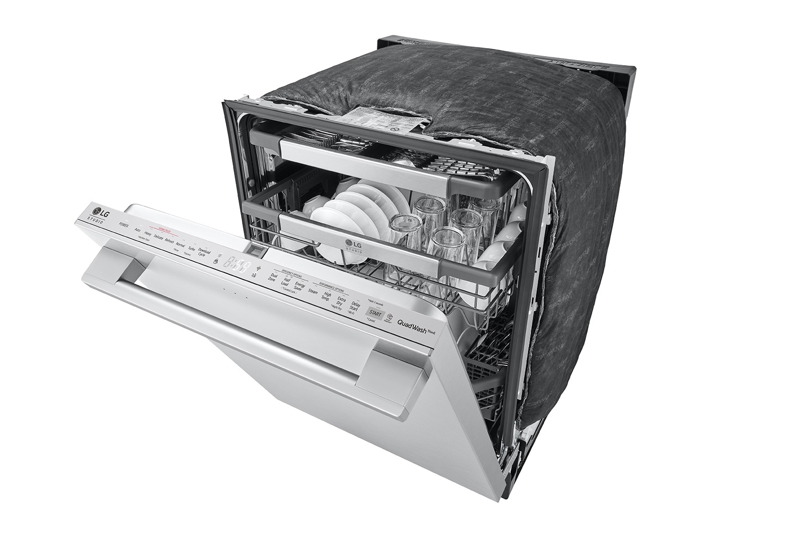 LG STUDIO Top Control Smart Dishwasher with 1-Hour Wash & Dry, QuadWash Pro™, SDWB24S3